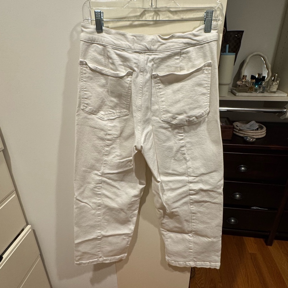 Madewell Emmett Wide-Leg Jean in Tile White – Welt Pocket Edition, Size 28 - Picture 3 of 6
